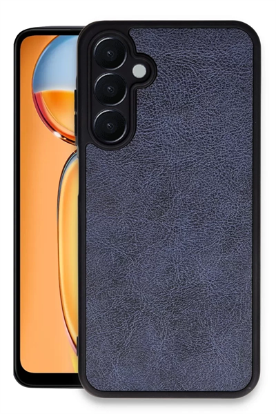Samsung Galaxy A35 5G Kılıf Aras Deri Kapak - Lacivert