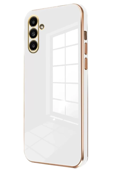 Samsung Galaxy A35 5G Kılıf Volet Silikon - Beyaz