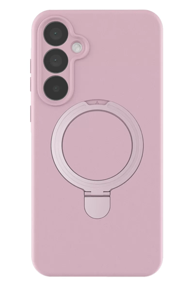 Samsung Galaxy A35 5G Regal Magsafe Standlı Kapak - Açık Pembe