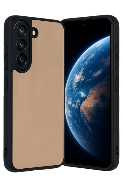Samsung Galaxy A36 Kılıf Aras Deri Kapak - Pudra