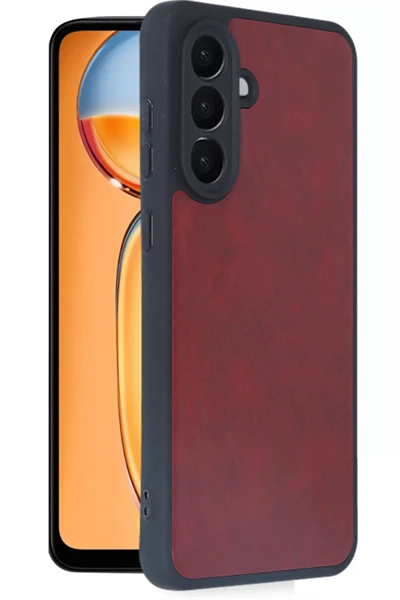 Samsung Galaxy A36 Kılıf Aras Deri Kapak - Bordo