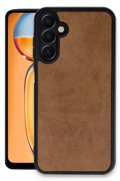 Samsung Galaxy A36 Kılıf Aras Deri Kapak - Taba