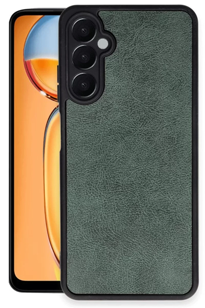 Samsung Galaxy A36 Kılıf Aras Deri Kapak - Koyu Yeşil