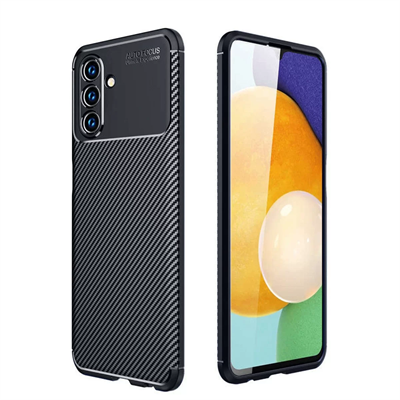 Samsung Galaxy A36 Kılıf Auto Focus Karbon Kapak - Siyah