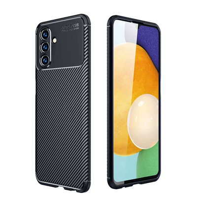 Samsung Galaxy A36 Kılıf Auto Focus Karbon Kapak - Siyah