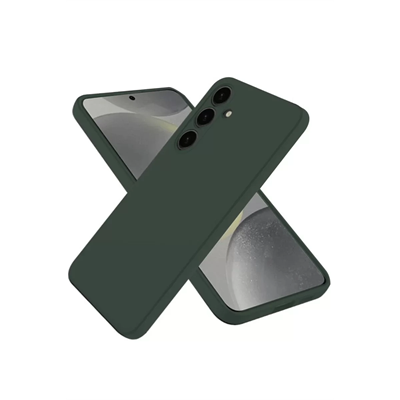 Samsung Galaxy A36 Kılıf First Silikon - Koyu Yeşil