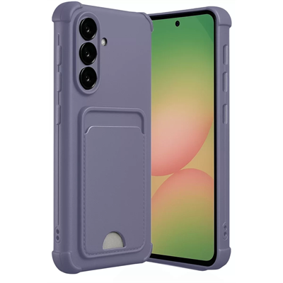 Samsung Galaxy A36 Kılıf Kelvin Kartvizitli Silikon - Lila