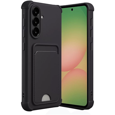 Samsung Galaxy A36 Kılıf Kelvin Kartvizitli Silikon - Siyah