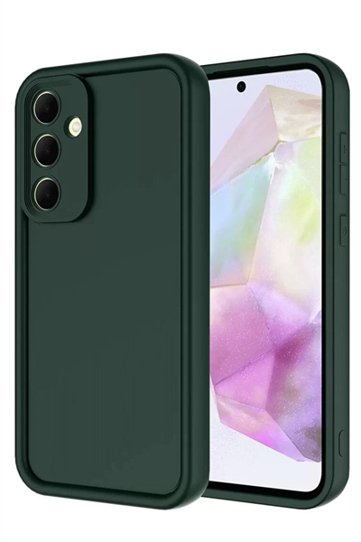 Samsung Galaxy A36 Kılıf Viera Silikon - Koyu Yeşil