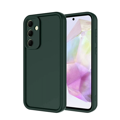 Samsung Galaxy A36 Kılıf Viera Silikon - Koyu Yeşil