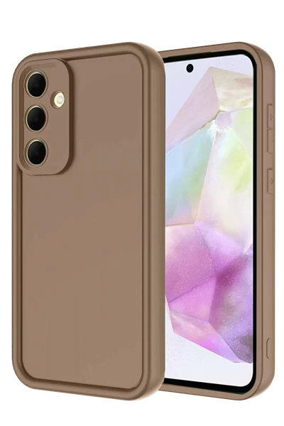 Samsung Galaxy A36 Kılıf Viera Silikon - Kahverengi