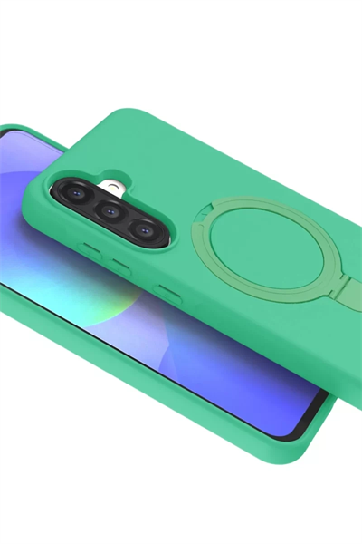 Samsung Galaxy A36 Regal Magsafe Standlı Kapak - Yeşil