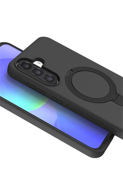 Samsung Galaxy A36 Regal Magsafe Standlı Kapak - Siyah