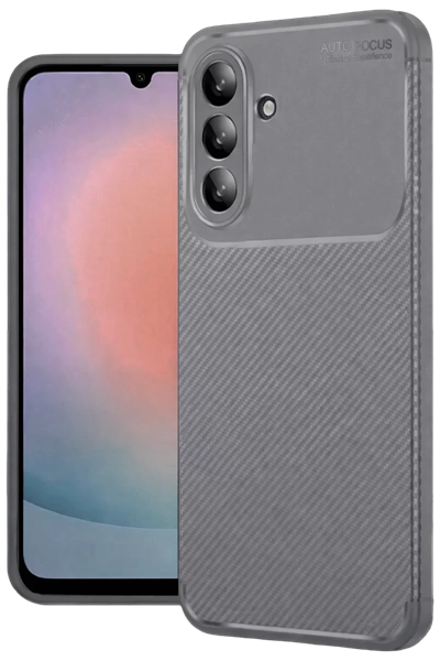Samsung Galaxy A37 5G Auto Focus Karbon Kapak - Gri