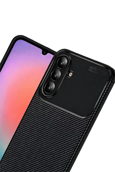 Samsung Galaxy A37 5G Auto Focus Karbon Kapak - Siyah