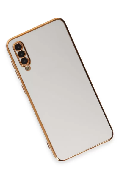 Samsung Galaxy A50 Kılıf Volet Silikon - Beyaz