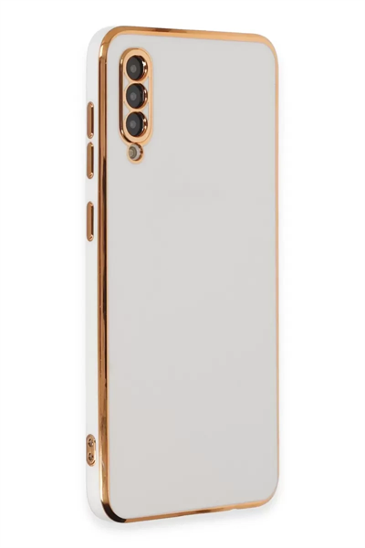 Samsung Galaxy A50 Kılıf Volet Silikon - Beyaz