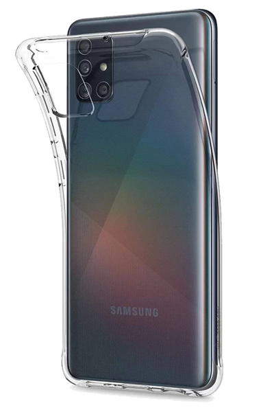 Samsung Galaxy A51 Kılıf Lüx Şeffaf Silikon