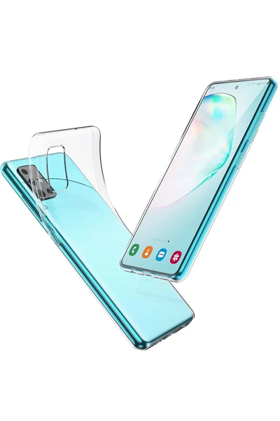 Samsung Galaxy A51 Kılıf Lüx Şeffaf Silikon