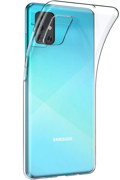 Samsung Galaxy A51 Kılıf Lüx Şeffaf Silikon