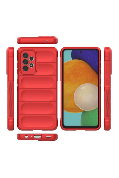Samsung Galaxy A52 Kılıf Optimum Silikon - Kırmızı