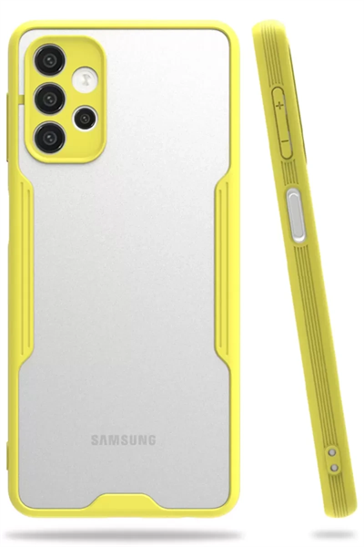 Samsung Galaxy A52 Kılıf Platin Silikon - Sarı