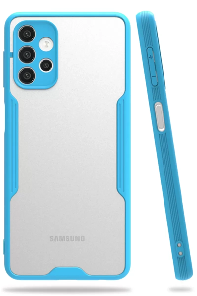 Samsung Galaxy A52 Kılıf Platin Silikon - Mavi