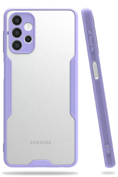 Samsung Galaxy A52 Kılıf Platin Silikon - Lila
