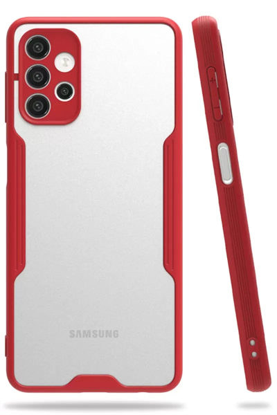 Samsung Galaxy A52 Kılıf Platin Silikon - Kırmızı