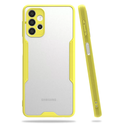 Samsung Galaxy A52 Kılıf Platin Silikon - Sarı