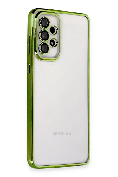Samsung Galaxy A53 5G Kılıf Lensli Silikon - Yeşil