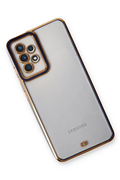 Samsung Galaxy A53 5G Kılıf Liva Lens Silikon - Mavi