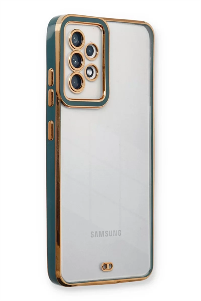 Samsung Galaxy A53 5G Kılıf Liva Lens Silikon - Yeşil