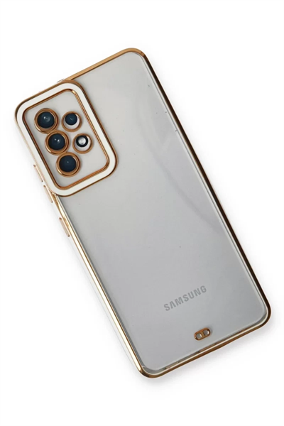 Samsung Galaxy A53 5G Kılıf Liva Lens Silikon - Beyaz