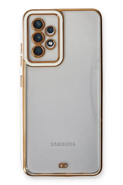 Samsung Galaxy A53 5G Kılıf Liva Lens Silikon - Beyaz