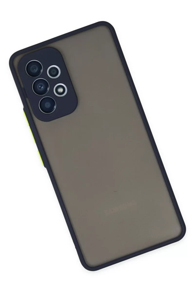 Samsung Galaxy A53 5G Kılıf Montreal Silikon Kapak - Lacivert