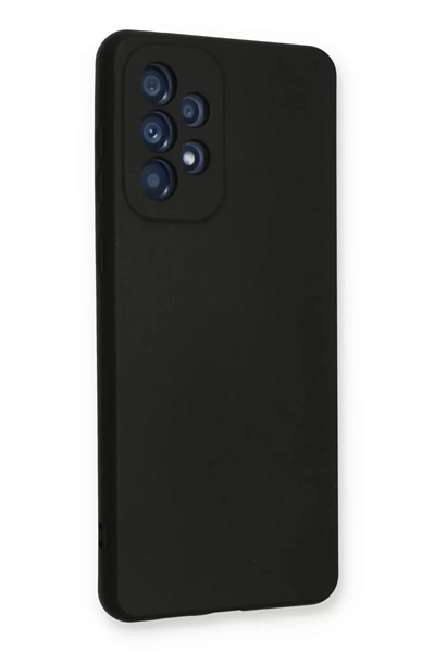 Samsung Galaxy A53 5G Kılıf Nano içi Kadife Silikon - Siyah