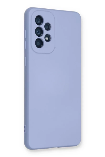 Samsung Galaxy A53 5G Kılıf Nano içi Kadife Silikon - Lila