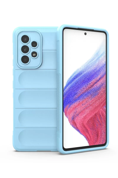 Samsung Galaxy A53 5G Kılıf Optimum Silikon - Sky Blue