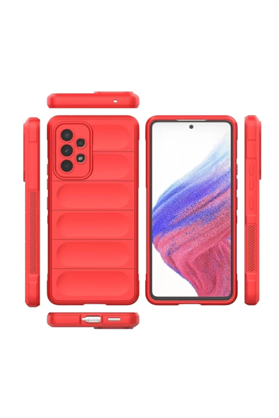 Samsung Galaxy A53 5G Kılıf Optimum Silikon - Kırmızı