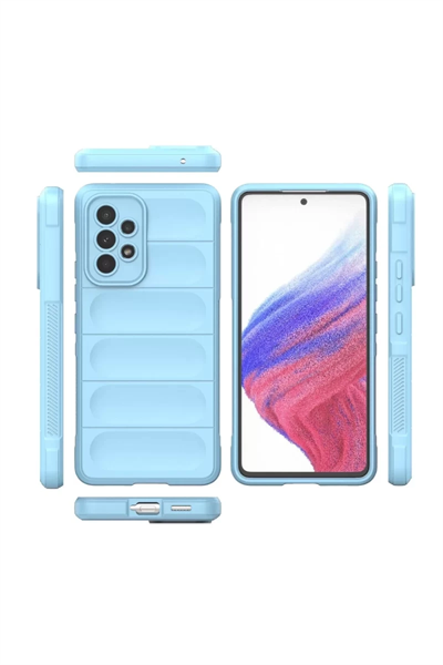 Samsung Galaxy A53 5G Kılıf Optimum Silikon - Sky Blue