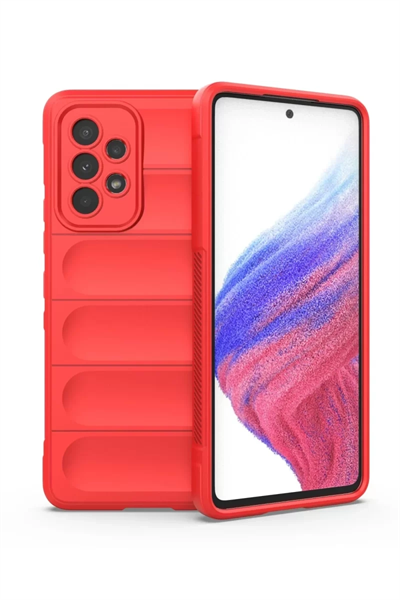 Samsung Galaxy A53 5G Kılıf Optimum Silikon - Kırmızı