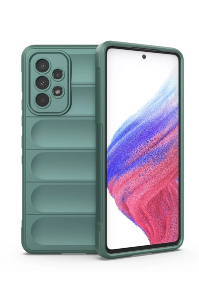 Samsung Galaxy A53 5G Kılıf Optimum Silikon - Koyu Yeşil