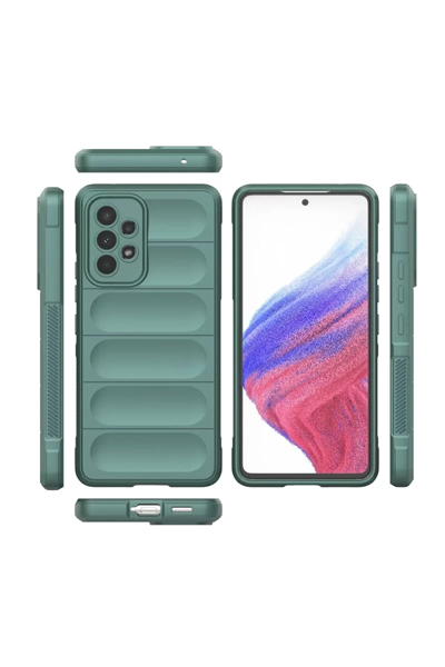 Samsung Galaxy A53 5G Kılıf Optimum Silikon - Koyu Yeşil