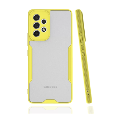Samsung Galaxy A53 5G Kılıf Platin Silikon - Sarı
