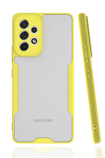 Samsung Galaxy A53 5G Kılıf Platin Silikon - Sarı