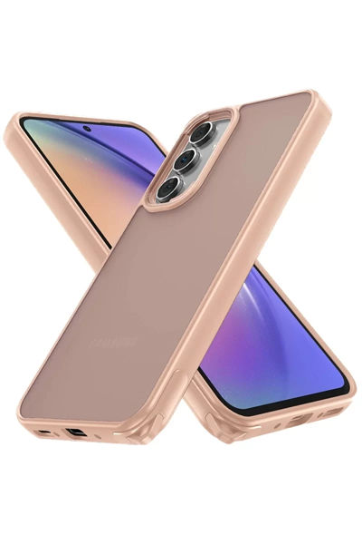 Samsung Galaxy A54 5G Kılıf Elegant Kapak - Pudra