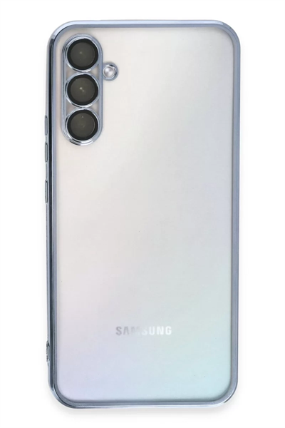 Samsung Galaxy A54 5G Kılıf Lensli Silikon - Açık Mavi