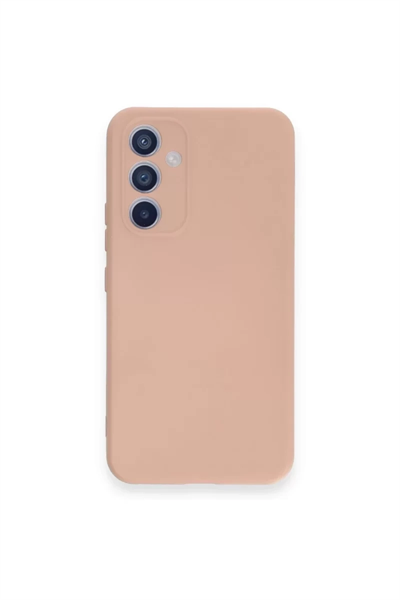 Samsung Galaxy A54 5G Kılıf Nano içi Kadife Silikon - Pudra