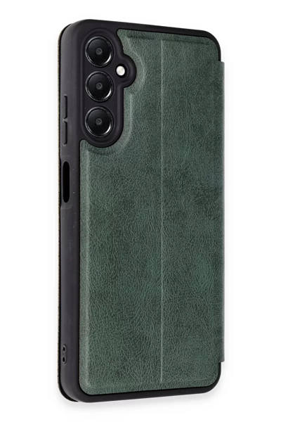 Samsung Galaxy A55 5G Kılıf Flip Cover - Koyu Yeşil